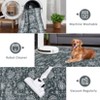 Boho Living Room Rugs Washable Non Slip Vintage Area Rug Soft Low Pile Thin Floor Carpet for Living Room Bedroom Dining Room - 4 of 4