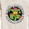Boys' - Teenage Mutant Ninja Turtles - Have A Turtley Awesome Holiday Graphic Long Sleeve Fleece Sweatshirt - 2 of 4