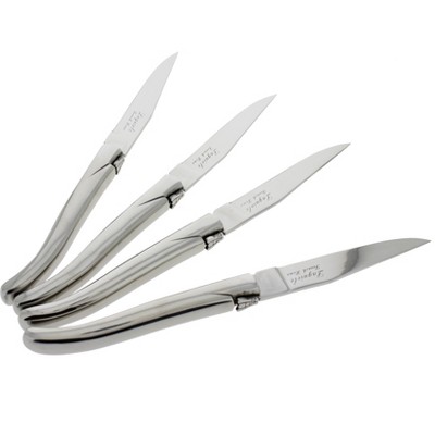 4pk Stainless Steel Laguiole Connoisseur Steak Knives - French Home