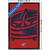 Trends International NHL Columbus Blue Jackets - Logo 25 Framed Wall Poster Prints - 3 of 4