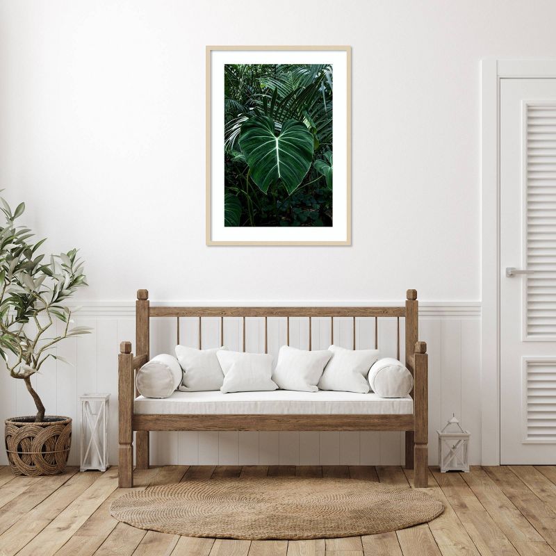 30&#34;x41&#34; Tropical Leaf 3 by PhotoINC Studio Wood Framed Wall Art Print Brown - Amanti Art, 6 of 11