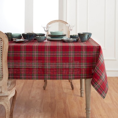 Solino Home Linen Plaid Tablecloth | Classic Tartan