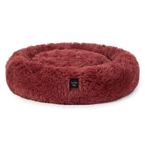 NICOLE MILLER NEW YORK PET Ellie Fuzzy Solid Donut Pet Bed - 1 of 4
