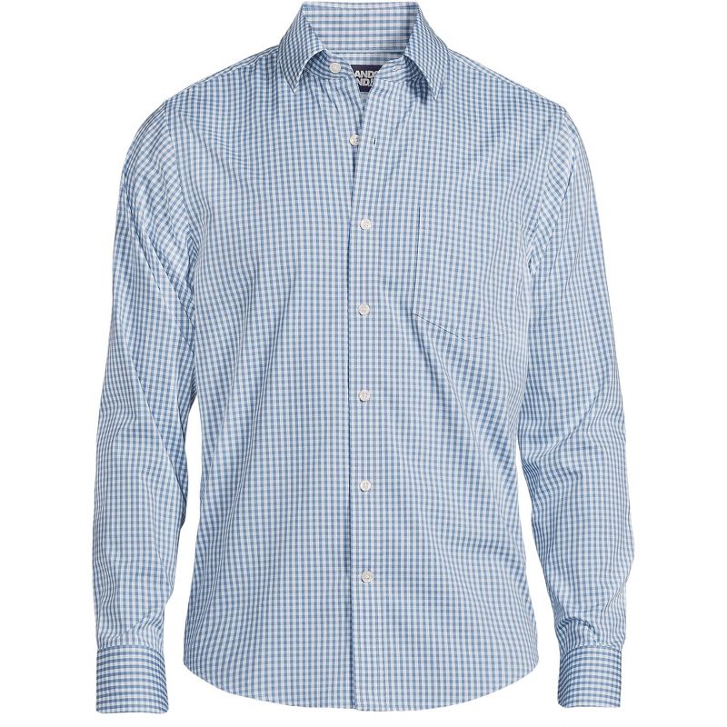 Lands' End Men's Traditional Fit Long Sleeve Travel Kit Shirt, 2 of 3