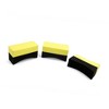 Unique Bargains U-Shape Tire Waxing Polishing Sponge Pads Car Clean Brush Yellow Black 3 Pcs - image 3 of 3