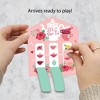 Big Dot of Happiness Floral Let's Par-Tea - Garden Tea Party Game Pickle Cards - Pull Tabs 3-in-a-Row - Set of 12 - 2 of 4