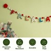 Folkulture Christmas Garland 72” Wool Felt Pom Pom | Christmas Wall Décor | Easy to Hang Falala Holiday Decoration - 4 of 4