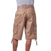 Pro Club Men's Cotton Classic Straight Leg Twill Cargo Shorts with Belt - 3 of 4