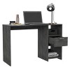 INFURNIC Desks Writing Computer Desk with One Drawer Two Shelves and Spacious Work Surface, Grey, 17.04"*43.3"*28.7" - 3 of 4