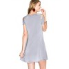 Women's Criss Cross Modal Cupro Swing Dress - SHE + SKY - 3 of 3