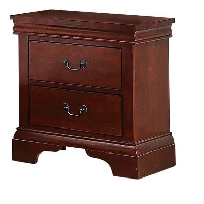NicBex 15 inch Wide Nightstand with 2 Drawers,Modern Side Table with Hanging Pull,Bedside Table for Bedroom,Living Room