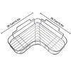 Racxily Corner Shower Caddy Shelves, Wall Mounted Basket Rack, Bathroom Organizers, Stainless Storage Racks - 3 of 4