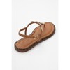 Marea - Cognac Brown Leather Flat Sandal (Women) | Forever & Always Shoes - 4 of 4