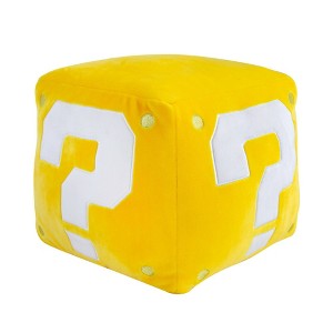 Club Mocchi Mocchi Super Mario Question Block 11" Mega Plush - 1 of 4