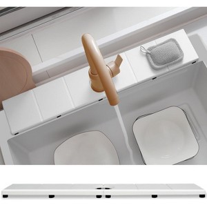 Fast Drying Super Absorbent Diatomite Mat - Raised Feet, Fits Kitchen Sink/Bathroom, Anti-Moisture - 1 of 4