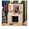 White White Makeup Vanity Desk With Mirror And Lights, Large Vanity Table Set With Charging Station, Dressing Table With RGB Cabinets, Makeup Vanity - 2 of 4