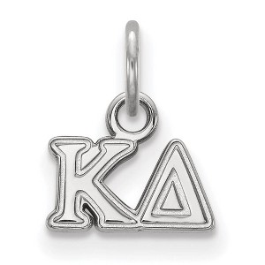 Black Bow Jewelry Sterling Silver Kappa Delta Greek Life Extra Small Pendant - 1 of 3
