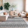 Boho Distressed Area Rug, Machine Washable Non-Slip, Stain-Resistant Large Carpet for Living Room/Dining Room/Home Decor - 3 of 4