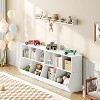 MaseiKar Kids Bookshelf, Bookcase Footboard, Toy Storage Cubby, Children's Toy Shelf, 35.4" L Storage Cabinet, Fit for Children's Room, Playroom - 2 of 4