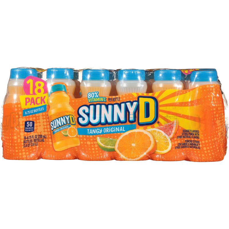 SunnyD Orange Juice Drink - 18pk/6.75 fl oz Bottles, 5 of 8