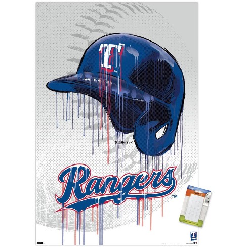 Trends International Mlb Texas Rangers - Logo 22 Unframed Wall Poster Print  White Mounts Bundle 14.725 X 22.375 : Target