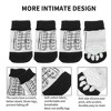 Unique Bargains Dog Cats Non-Slip Socks Shoe Pattern Paw Protection and Traction Black White 4 Pcs - 2 of 4