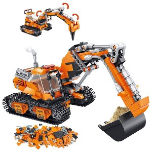 VATOS Building Sets, 2-in-1 Excavator/Drilling Car, 513 PCS - 1 of 4