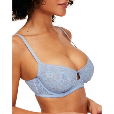 Adore Me Women's Nolie Demi Bra 30d / Chambray Blue. : Target