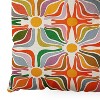 evamatise Abstract Flowers Summer Holiday Square Floor Pillow - Deny Desings - image 3 of 4