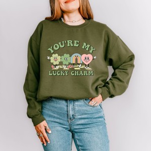 Simply Sage Market You're My Lucky Charm Clovers Sweatshirt - 1 of 4