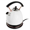 Megachef 1.8 Liter Half Circle Electric Tea Kettle In White ...