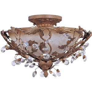 Maxim Lighting Elegante 3 - Light Semi-Flush Mount in  Etruscan Gold - 1 of 2