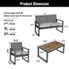 SKRAN Outdoor Table and Chair Set , Patio Furniture Set, PE Rattan and Powder-coated Frame for Patio, Balcony, Garden - 4 of 4