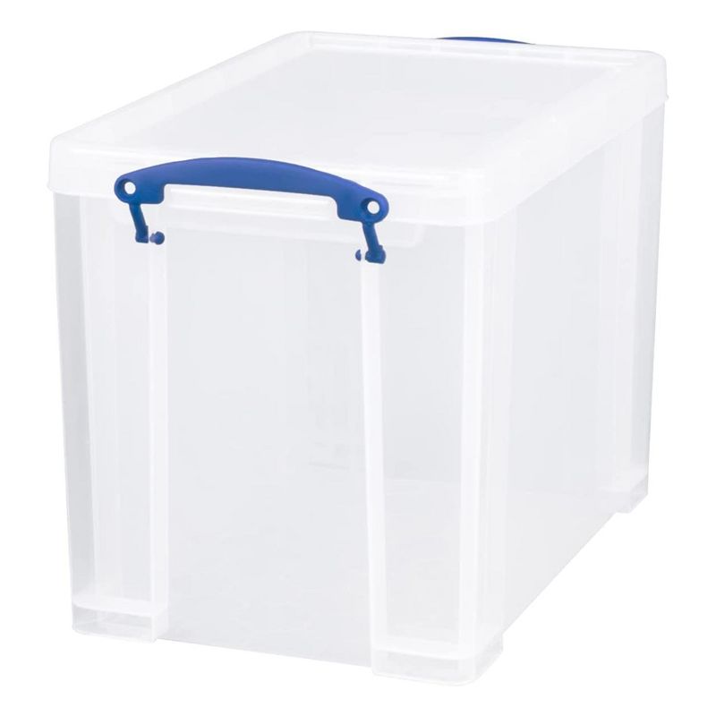 Really Useful Box 19 Liter Plastic Stackable Storage Container with Snap Lid & Built-In Clip Lock Handles for Home & Office Organization, (10 Pack), 3 of 7