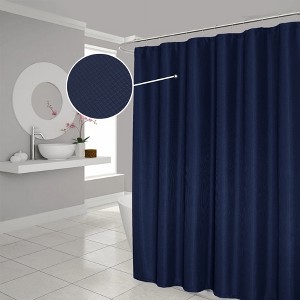 Dainty Home Hotel Collection Heavy Duty Waffle Weave Fabric Shower Curtain - 1 of 3