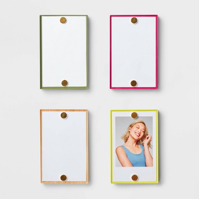 Mardatt 105pcs Colorful Paper Picture Frames Set - 7 Hanging Frames With Wooden Clips & Rope For Decor