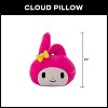 Hello Kitty My Melody Head Shaped Squishy Cloud 11 x 13 Inch Plush Pillow - 4 of 4