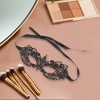 Unique Bargains Lace Half Face Party Mask Black 1 Pc - 4 of 4