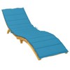 vidaXL Sun Lounger Cushion Blue Oxford fabric (100% polyester) - 3 of 4
