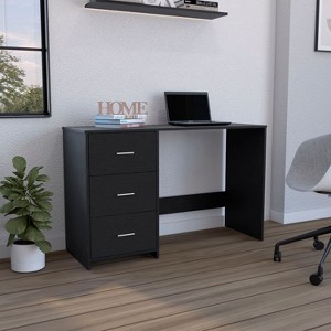 PAGED Home Office Desk 40.16" L Writing Desk with Drawer and 2 Shelves Simple Computer Desk for Study - 1 of 4