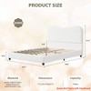 Twin/Full/Queen Size Bed Frame for Kids w/ Velvet Upholstered Headboard, Cute Low Profile Platform Bed for Girls and Boys - 2 of 4