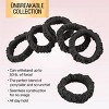 scünci Unbreakable Ruched Comfy Hair Elastics - Black - All Hair - 8pcs - 3 of 4