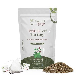 Natural Mullein Leaf Tea Bags 4 Oz - 1 of 4