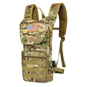 VEVOR Hydration Backpack, Water Backpack with 3L TPU Water Bladder, Tactical Molle Hiking Hydration Pack with Storage for Men Women, Camouflage - 1 of 4