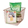Spectrum Diversified Small Storage Basket Rose Gold: Portable Metal Utility Storage for Garage & Cabinets - 4 of 4