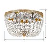 Crystorama Lighting Ceiling Mount 2 - Light Flush Mount in  Olde Brass - 2 of 3