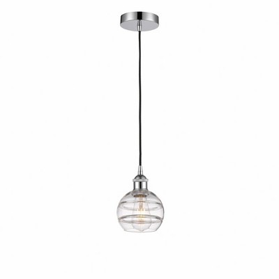 Rochester - 1 Light Cord Hung Mini Pendant In Industrial Style-7.88 Inches Tall and 5.88 Inches Wide