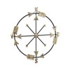 Cheung's Elara Gold and Gray Wall Compass - 3 of 4