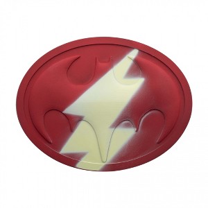 Adult The Flash Painted Over Batman Logo Lapel Pin - 1 of 4