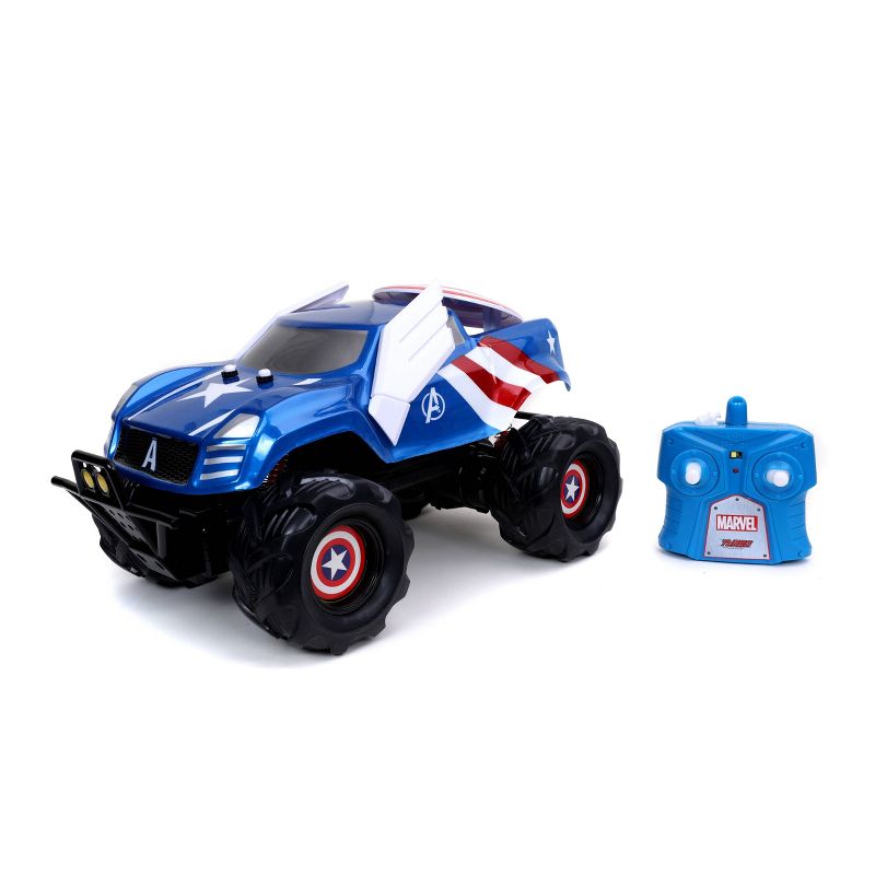 Marvel Captain America Shield Attack RC Vehicle 1:14 Scale - Blue, 1 of 6